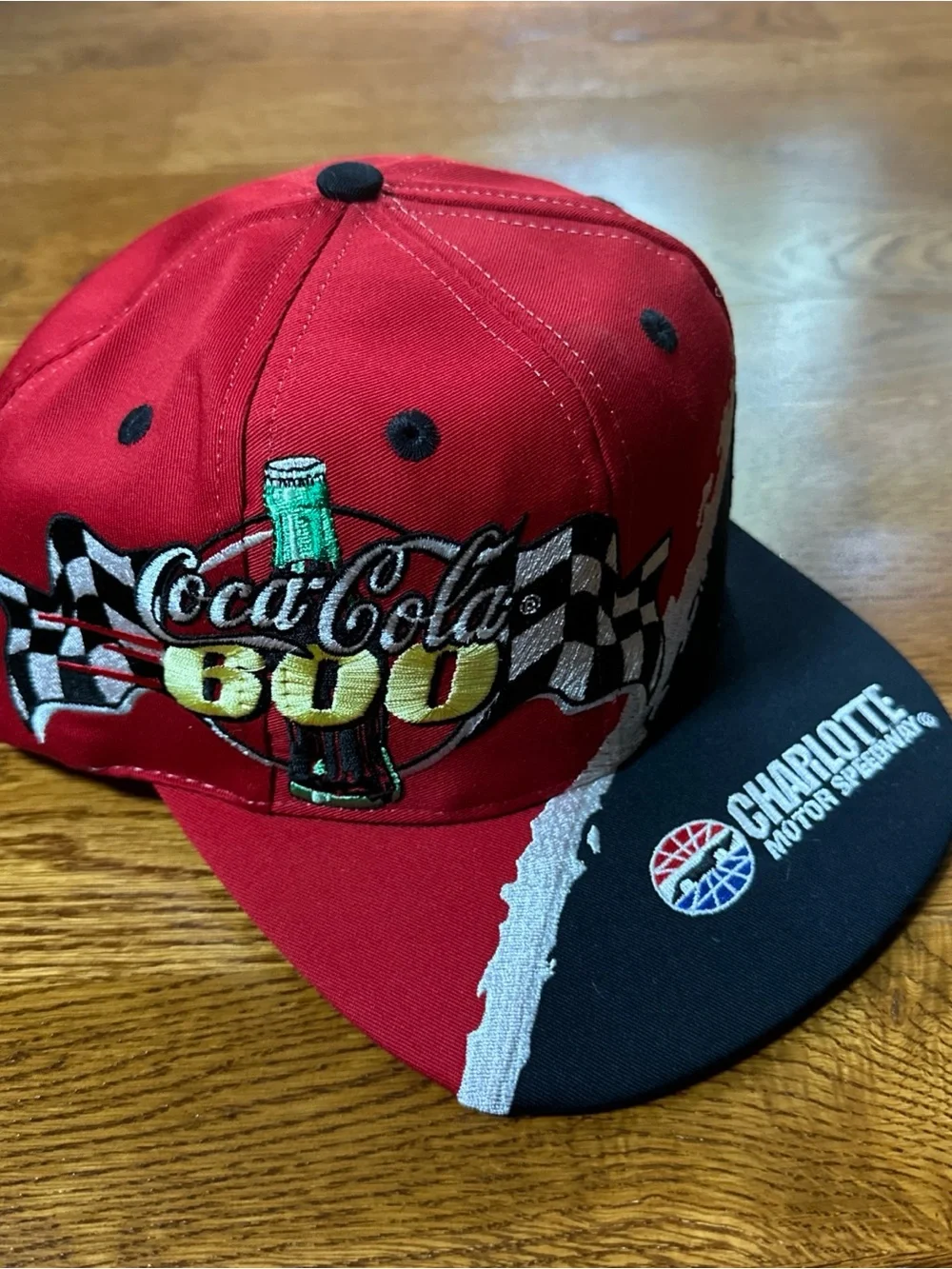 NASCAR Coca Cola 600 Racing Charlotte Motor Speedway VINTAGE Red Hat Cap NWOT